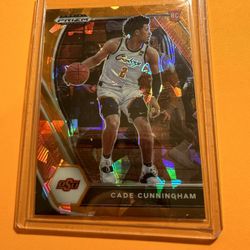 2021 Cade Cunningham Orange Cracked Ice RC # 1