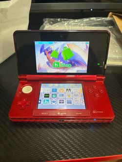 Modded Nintendo 3DS Red