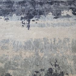 Rug Brome Blue 6 ft. 7 in. X 9 ft. 2 in. Abstract Polypropylene Area Rug