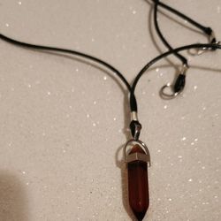 Nice Pendant With A Brown Healing Stone. 