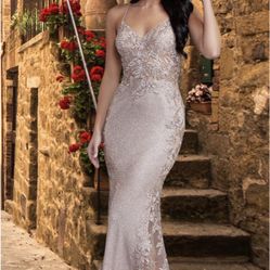Rose Gold Brand New Lace Ballgown 
