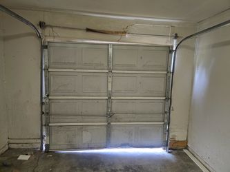 8x7 garage door / new spring & cables