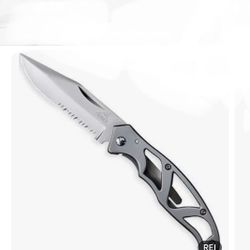 Gerber Mini Paraframe Serrated Knife Gray