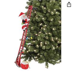 Santa Climbing Elevated 