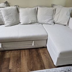 Holmsund Sleeper sofa, grey color