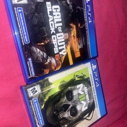 Call of Duty Black Ops 6 & Modern Warfare II  PS4 PlayStation MINT PRISTINE CIB