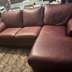 Red Leather Sectional Couch