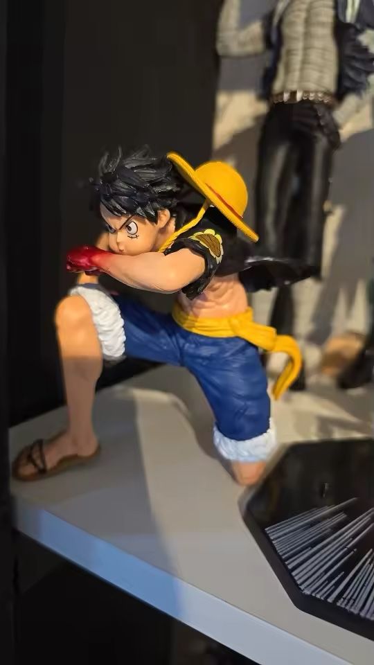 Anime One Piece Luffy Action Figure Blow Kneeling Two Styles Collectible Doll Decoration Model Toys Brithday Gifts Anime Figure Brand new