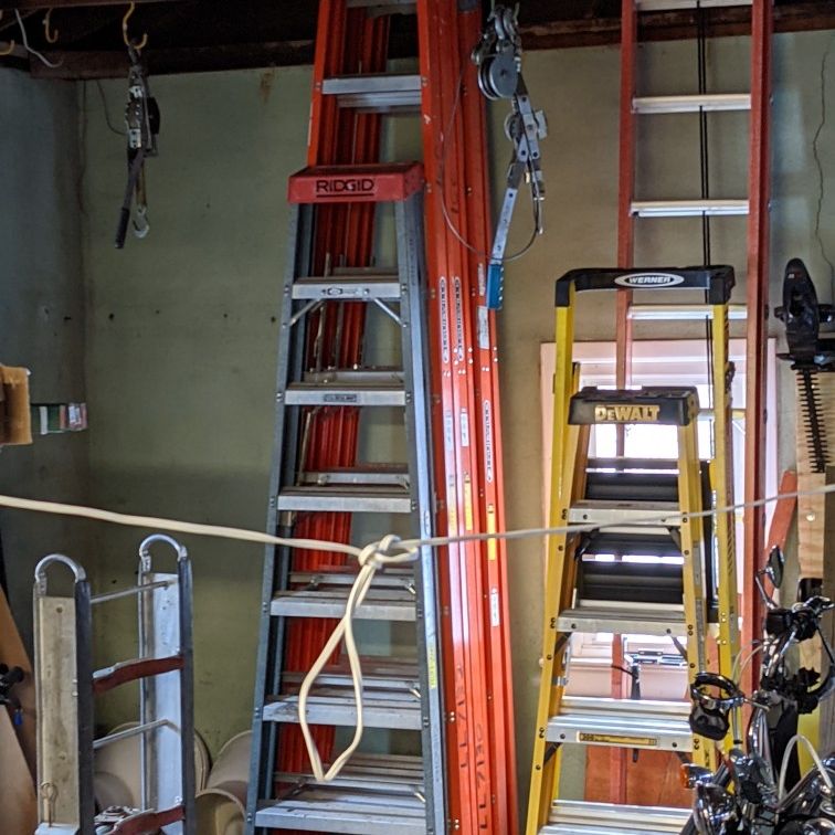 Fiberglass A Frames 10' Foot Ladder Multiple Available