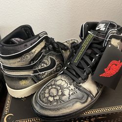 Size 10 - Air Jordan 1 Zoom Comfort 2 Día De Muertos