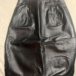 Black Leather Skirt Size 4