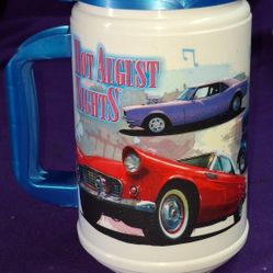  Hot August Nights 25th Anniversary 2011 Car Participant Reno/Sparks Nevada plastic tall Whirley travel mug. 