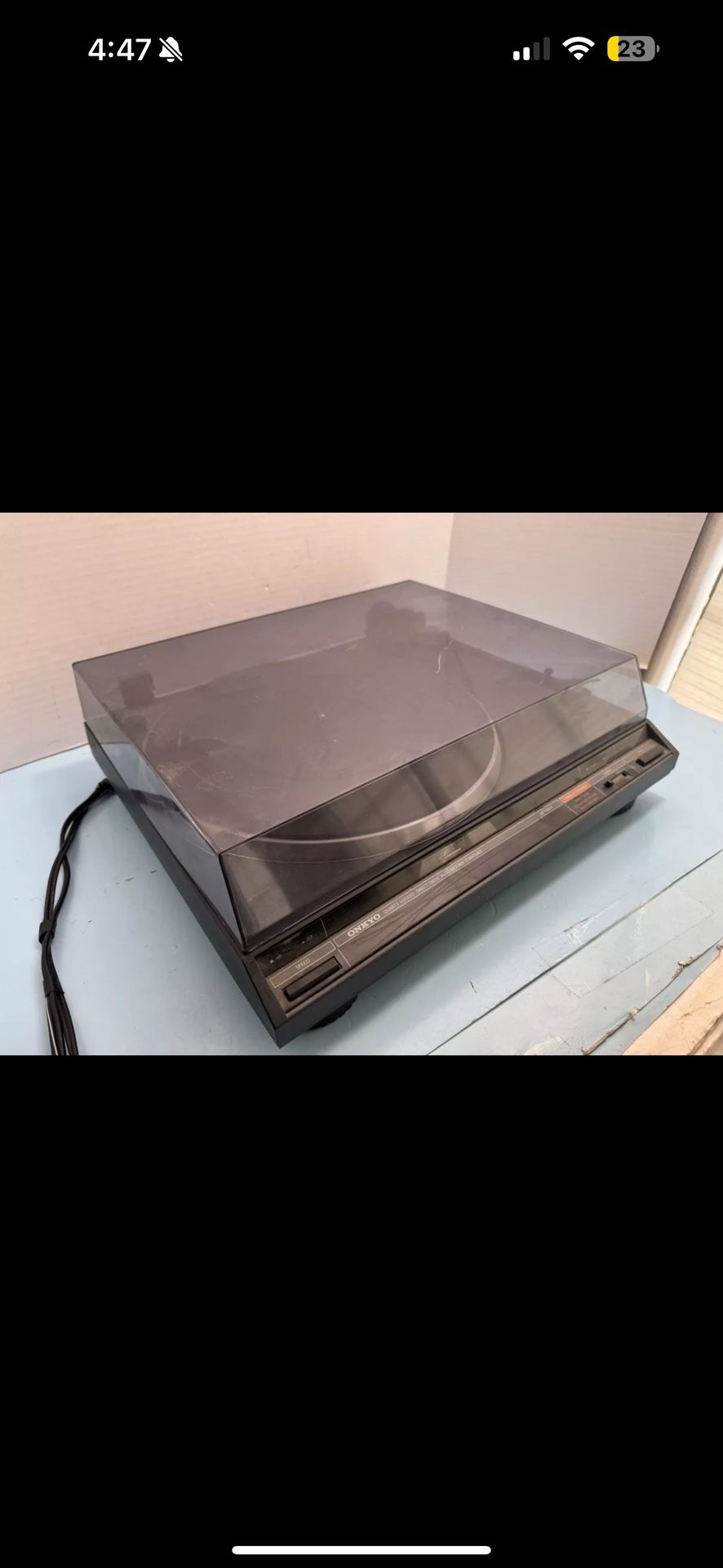 Onkyo CP-1036A Direct Drive Semi Automatic Turntable With Shure HE250 Cartridge