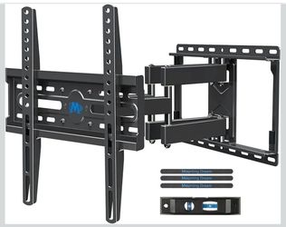 • Mounting Dream MD2380 full motion TV wall mount for most 32–70 inch TVs • Heavy-duty dual articulating arm design supports TVs up to 99 lbs • Swivel