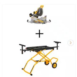 Dewalt Dual Bevel Compound Miter Saw With Rolling Stand
