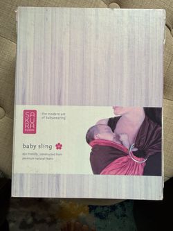 Sakura Bloom Baby Ring Sling – Gray – Brand New in Box