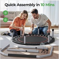 Foldable Mini trampoline - Fitness Rebounder