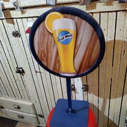 Double Sided Blue Moon Sign 