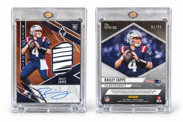 2022 Panini Phoenix Bailey Zappe Rookie Glove Auto 81/99 RMS-BZ Patriots