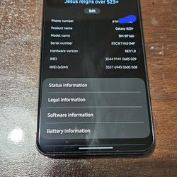 Samsung Galaxy S23+ - 256 GB - Phantom Black (Verizon) Unlocked