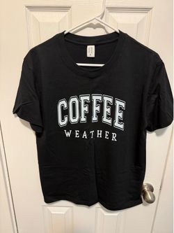 Women’s Coffee Graphic T-Shirt Size S – New