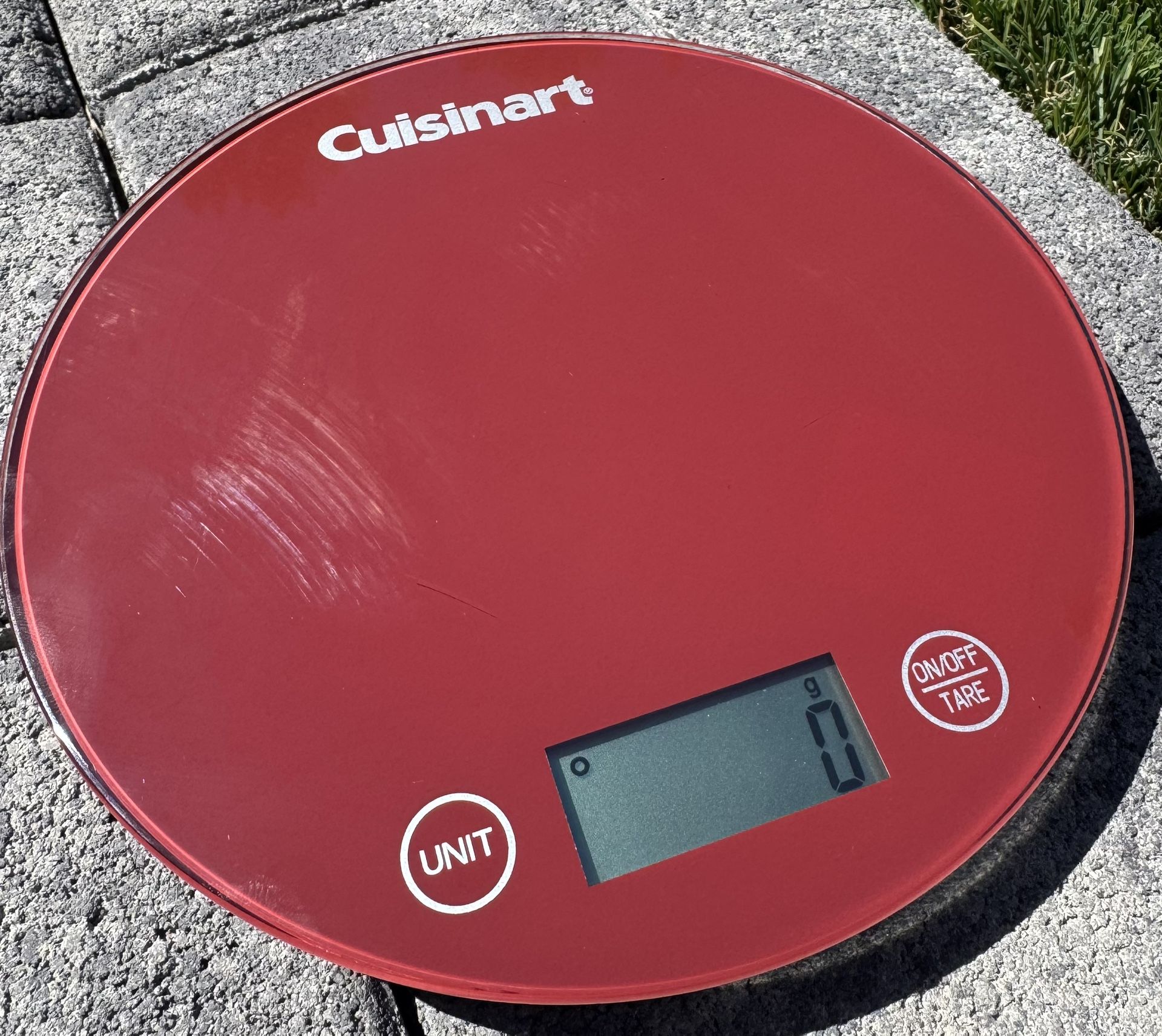 Cuisinart Scale, Glass-Red