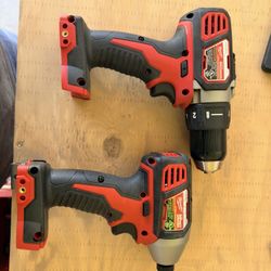 Milwaukee M18 Tools – Drill, Impact Driver, & LED Light (Tool Only)