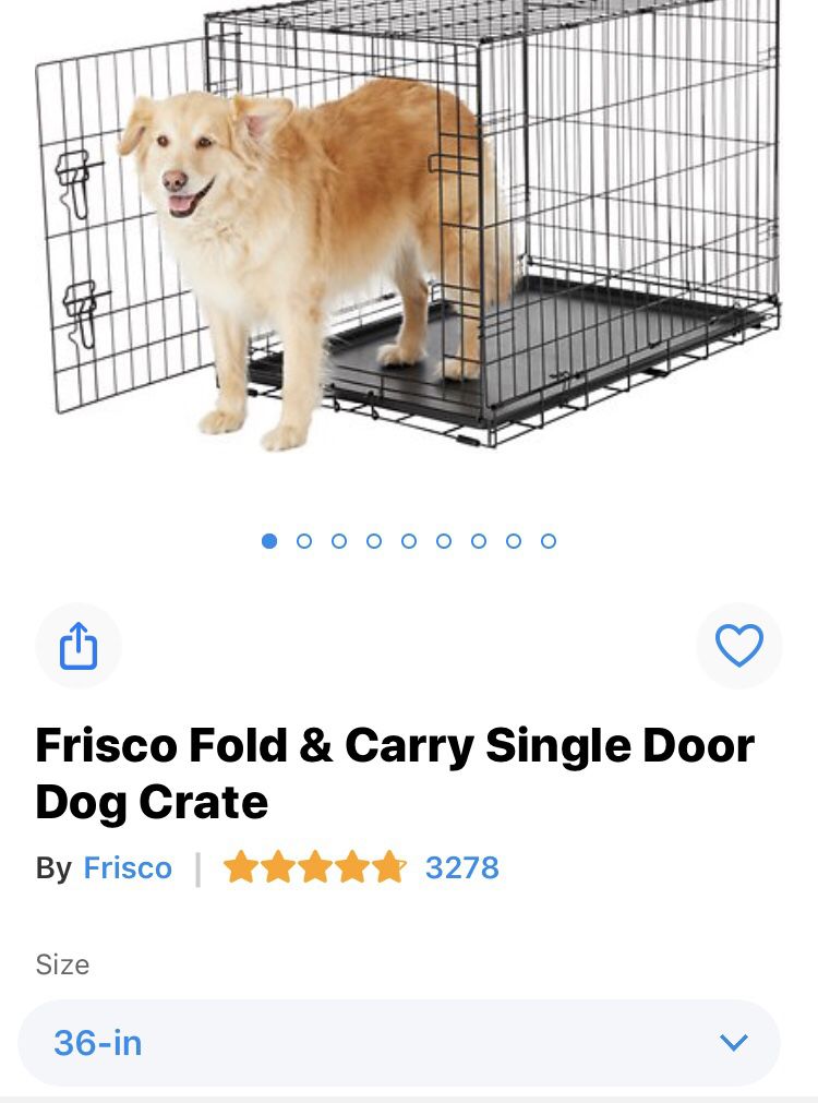 36 inch medium dog crate