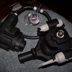 TWO BLACK+DECKER MATRIX™ Inflator Multi-Tool Attachments in case