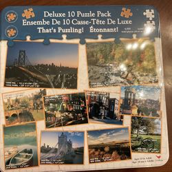 New Lot of 8 - 1000 and 500 piece Cardinal Landscape Puzzles. $24.99