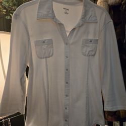 Ladies Large Style & Co. Snap Close Top