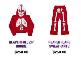 Awful Lot Of Cough Syrup Red Reaper Sweatsuit — TRADES WELCOME