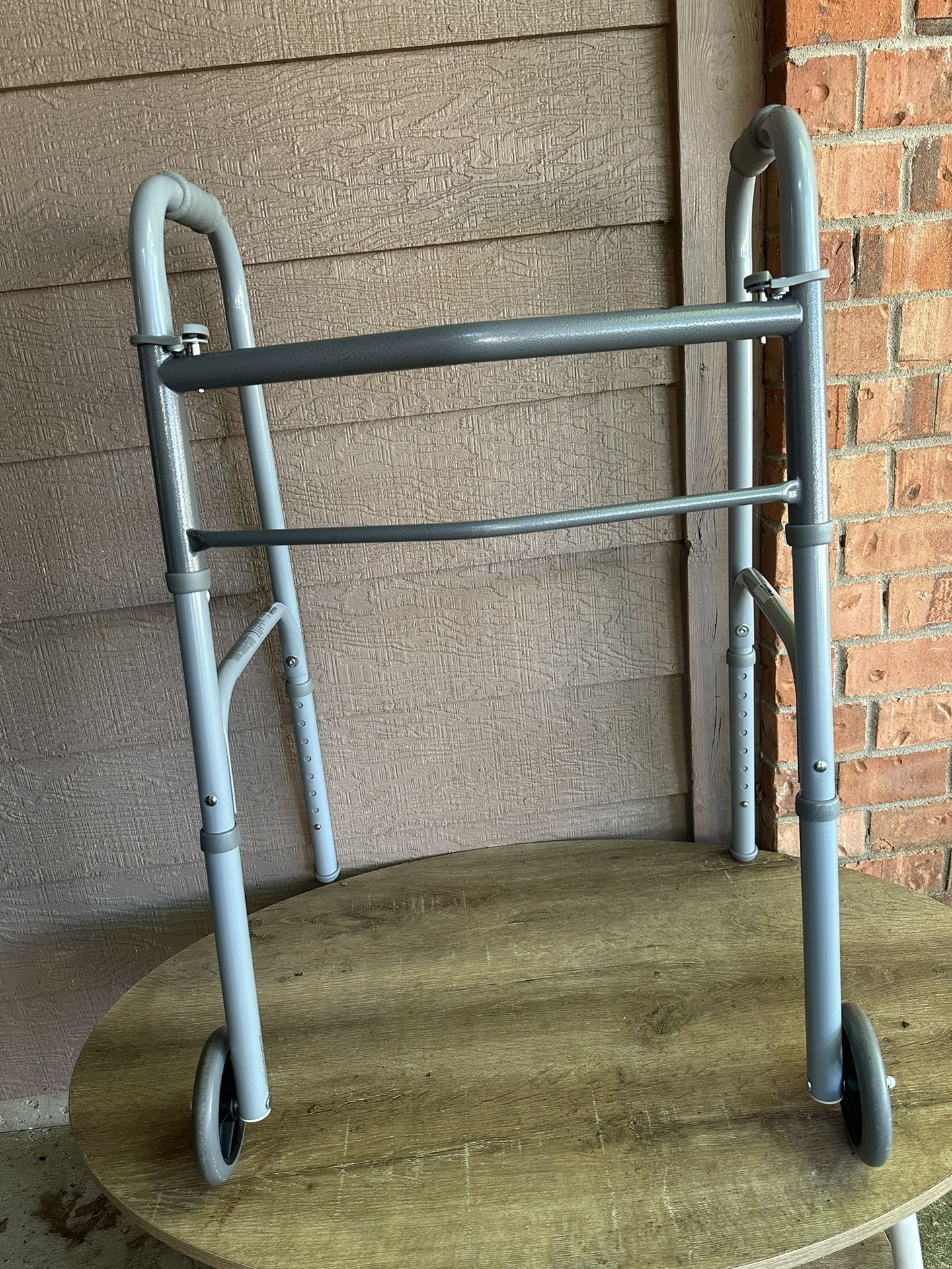 Guardian Foldable Walker With Wheels