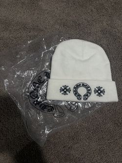 Chrome Hearts White Knit Beanie