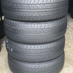 225/60/r18 Dunlop AT20 ALL FOUR (4) TIRES