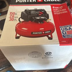 Brand new never used air compressor Porter cable 6 gallon