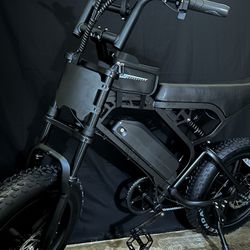 New Custom Dirt Style Electric Bike - Full Suspension 30 Mph Fat Tire 750+ Watts (All Info In Description) 