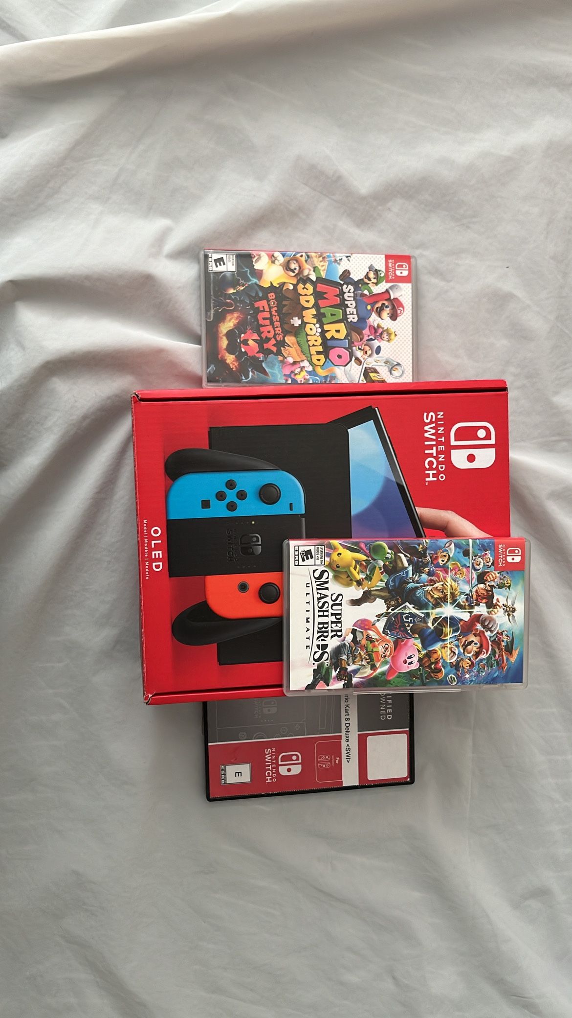 Nintendo Switch with games