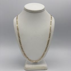14KT YG 26” Figaro Link Chain