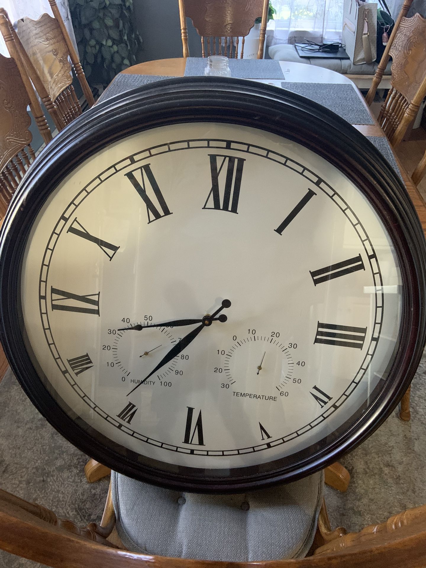 Large Wall Clock Keeps Time Perfect 