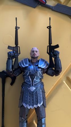 Armored Warrior Action Figure with Rifles