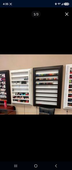 ail polish wall rack for salon