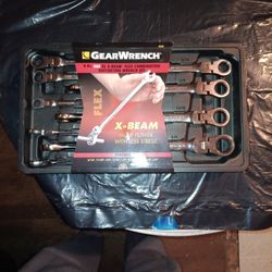 Gearwrench 9pc. XL X-BEAM Flex Combination Ratcheting Wrench Set. . . Sku # 85298
