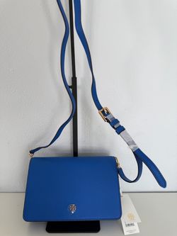Tory Burch Emerson Combo Crossbody Purse Bondi Blue NWT