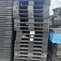 50 Black Plastic Pallets 
