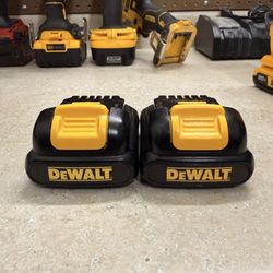 Lithium DeWalt 12v Battery’s 