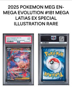 2025 POKEMON MEG EN-MEGA EVOLUTION #181 MEGA LATIAS ex SPECIAL ILLUSTRATION RARE psa 9