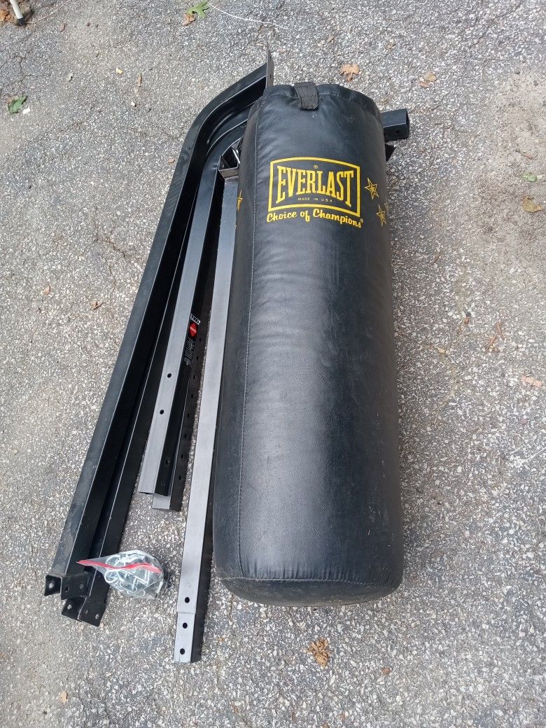 Barely Used Punching Bag With Frame