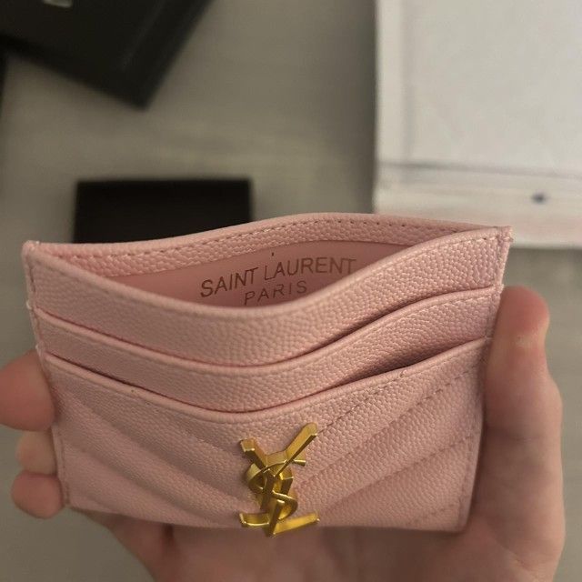 saint lurent card wallet