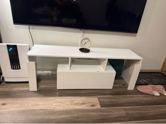White TV console